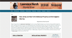 Desktop Screenshot of hershlegal.com